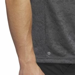 Adidas Mens Textured Jacquard Golf Polo Shirt IB7489 -Nike Golf Sales IB7489 8 APPAREL OnModel DetailView2 white 1500x