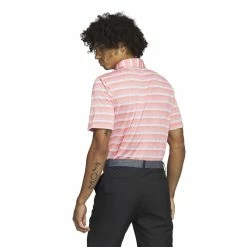 Adidas Mens Two Stripe Golf Polo Shirt IC3521 -Nike Golf Sales IC3521 5 APPAREL OnModel BackView white 1500x