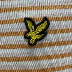 Lyle & Scott Golf Stripe Men's Polo Shirt -Nike Golf Sales LSShirtOrangeStripelogo 1500x