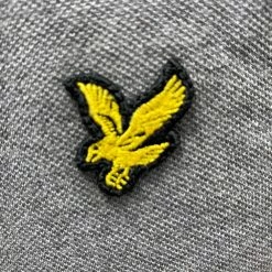 Lyle & Scott Golf Tipped Grey Polo Shirt -Nike Golf Sales LSShirtTippedGreyLogo 1500x