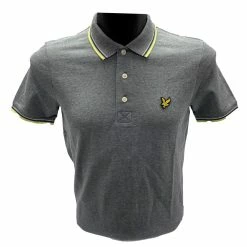 Lyle & Scott Golf Tipped Grey Polo Shirt