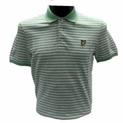 Lyle & Scott Golf Stripe Men's Polo Shirt -Nike Golf Sales LSShirtmintStripeFront 1500x