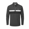 Stuburt Motion Long Sleeve Mens Golf Polo Shirt -Nike Golf Sales MotionOnyxMain1000 1500x