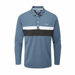 Stuburt Motion Long Sleeve Mens Golf Polo Shirt -Nike Golf Sales MotionPeacockMain1000 1280x