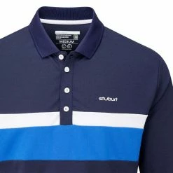 Stuburt Motion Long Sleeve Mens Golf Polo Shirt -Nike Golf Sales Motionmidnightclose1000 1500x