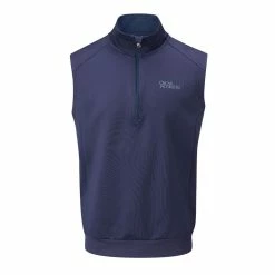 Oscar Jacobson Trent Tour Sleeveless Mens Golf Pullover -Nike Golf Sales OJTOP0028 TRENTTOURSLEEVELESS SOLIDNAVY 1 1000 1280x