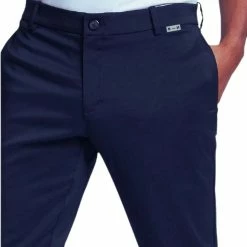 Nilsson Golf Nilsson Stracka Tapered Golf Trousers -Nike Golf Sales StrackatrousernavyFRONTwhitebackground 1500x