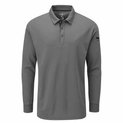Stuburt Golf Active Long Sleeve Polo Shirt -Nike Golf Sales StuburtActiveLong SleeveDARKGreyFront 1280x
