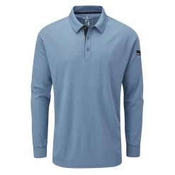 Stuburt Golf Active Long Sleeve Polo Shirt -Nike Golf Sales StuburtActiveLong SleeveDenimFront 1280x
