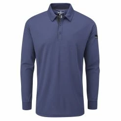 Stuburt Golf Active Long Sleeve Polo Shirt -Nike Golf Sales StuburtActiveLong SleeveMidnightfront 1280x