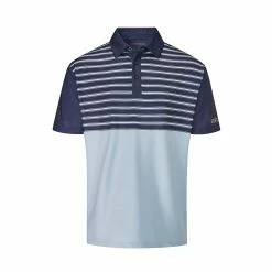 Stuburt Princeville Mens Golf Polo Shirt -Nike Golf Sales StuburtPrincevilleChamrayMidnightPolo 1280x