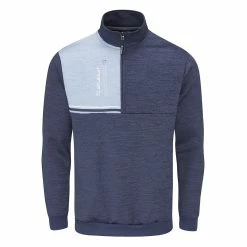 Stuburt Roxham 1/4 Zip Golf Sweater -Nike Golf Sales StuburtRoxhamMidnightmarlfront aed96f5c 0560 4d67 877a 8a3b0d7116b4 1280x