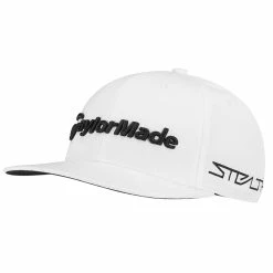 TaylorMade Golf Tour Flatbill Cap 2022 -Nike Golf Sales TM22ACC TB554 N7888501 TourFlatBill White 3Ql v1 1280x