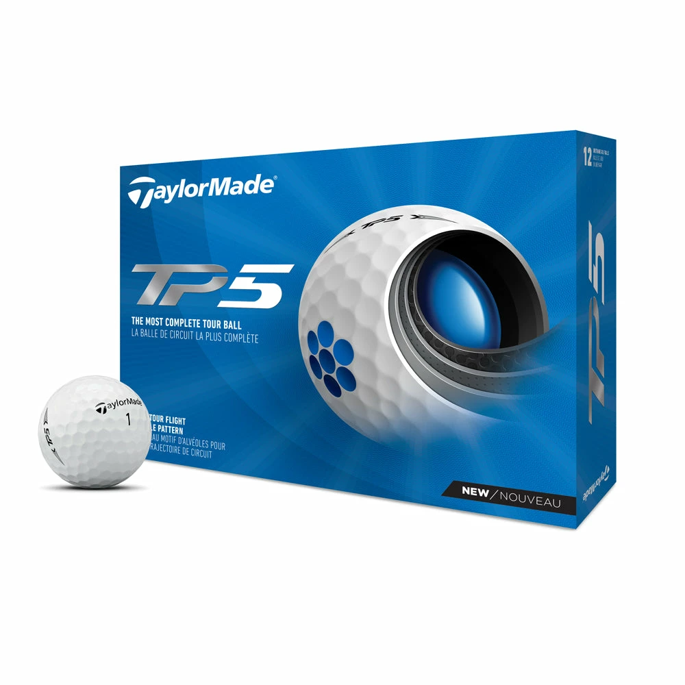 TaylorMade TP5 White Golf Balls 3 TaylorMade TP5 White Golf Balls