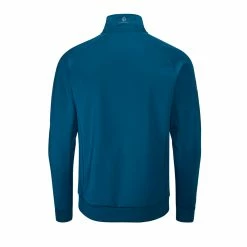 Oscar Jacobson Trent Tour 1/2 Zip Modern Pullover -Nike Golf Sales TrentTourTealBack 1500x