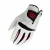Wilson Staff Wilson Feel Plus All Weather Golf Glove -Nike Golf Sales WGJA00065 0 Feel Plus Men Glove WH BL RD.png.cq5dam.web .2000.2000 1500x