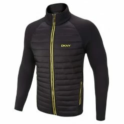 DKNY Golf Padded Hybrid Jackets -Nike Golf Sales dknypaddedjacketblackyell b8d97493 1a30 4ec2 95db 4b3b621e68b5 1280x