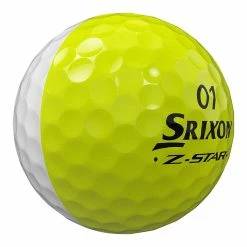 Srixon Z-Star Divide White/Yellow Golf Ball -Nike Golf Sales srixonzstar23DIVIDEWHTYELLindmain 1500x